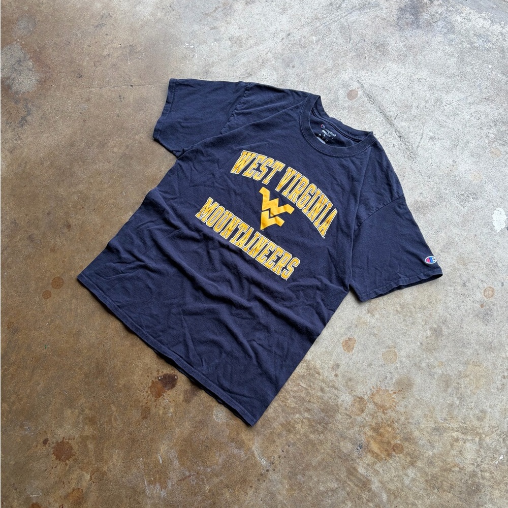 Champion Black West Virginia Graphic Tee